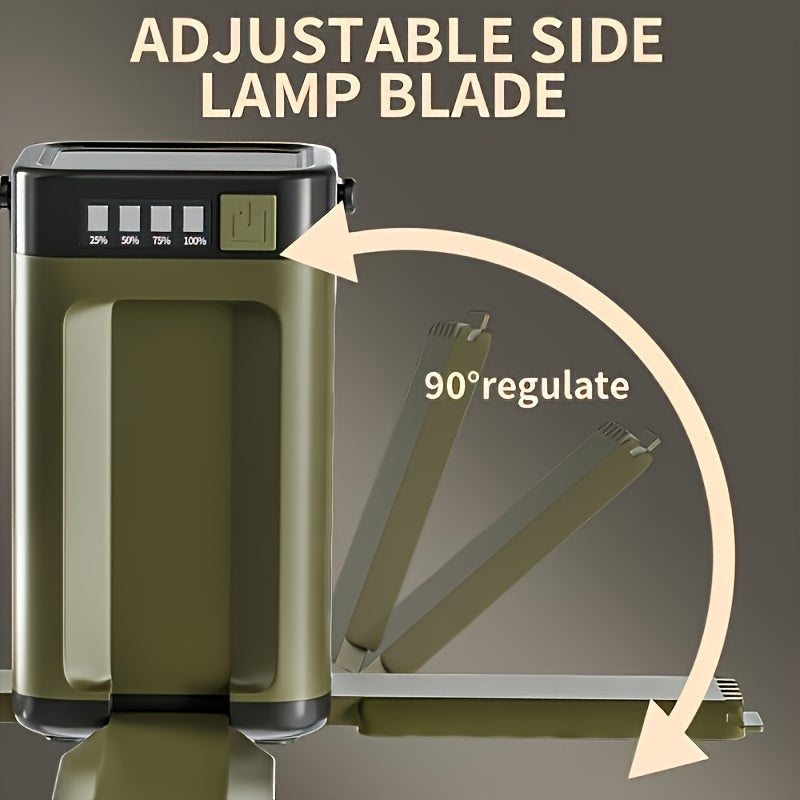 2-Pack Camping LED Lights – Solar Foldable Tent Lamp with 6 Modes