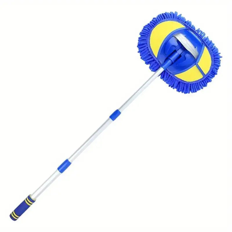 Telescopic Microfiber Car Wash Brush Mop with Chenille Bristles