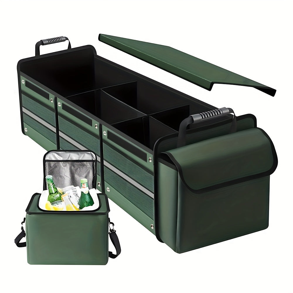 Car Storage Bag Foldable Trunk Organizer with Ice Pack