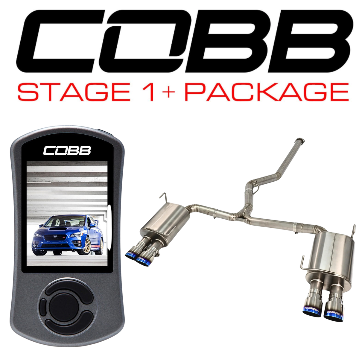 COBB x KORSH Stage 1+ Package - 2011-2014 WRX/STI with Korsh Catback Titanium