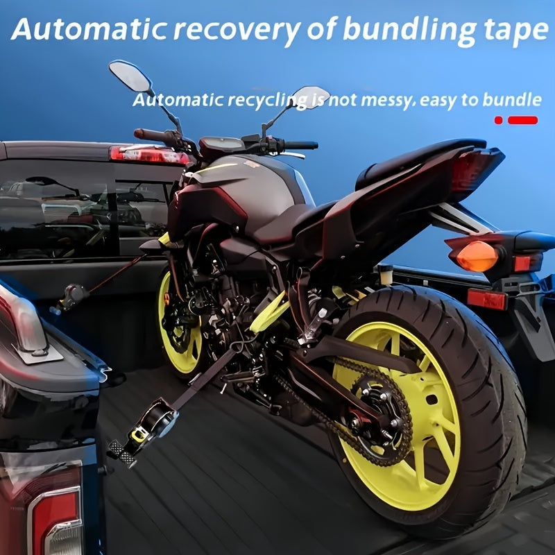Retractable Outdoor Heavy-Duty Aluminum Cargo Strap