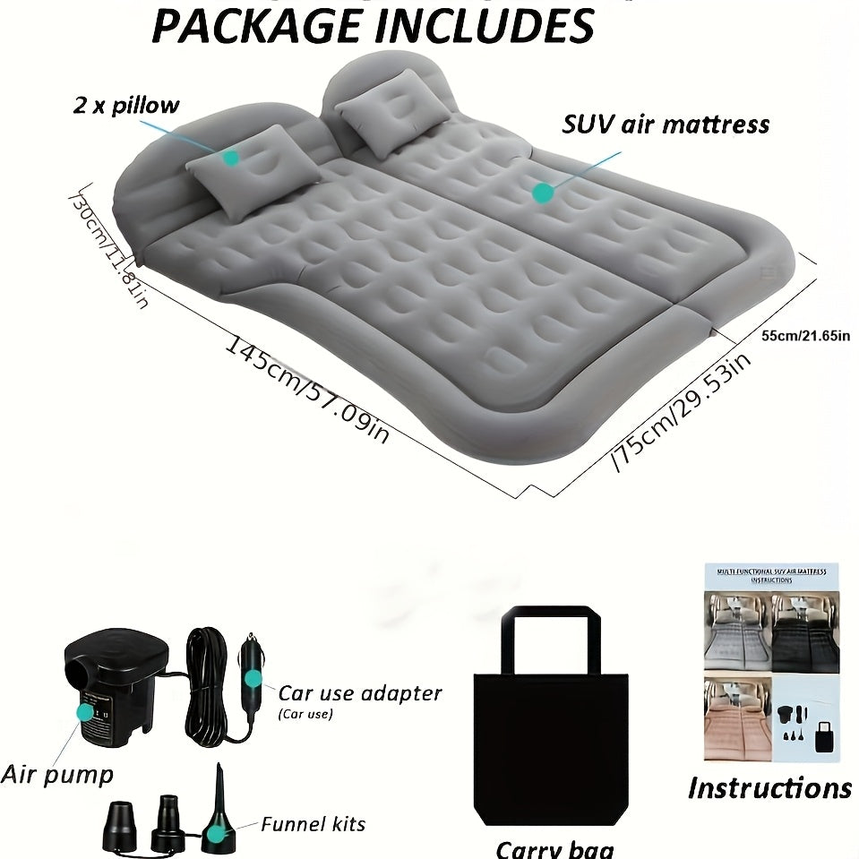 Inflatable Car Mattress with Air Pump
