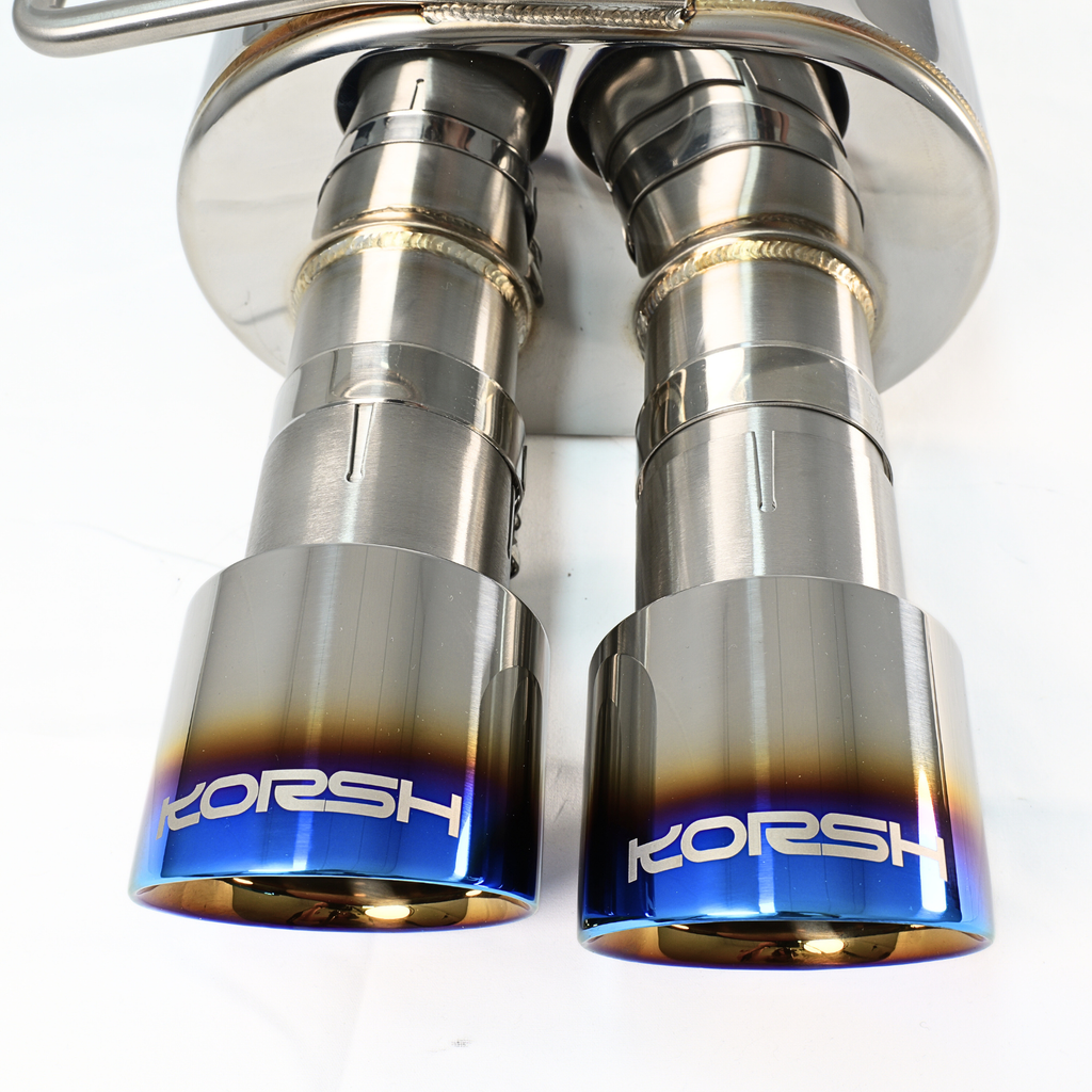 Korsh Subaru WRX 2015+ Auto CVT Turbo Back Exhaust - Stainless Steel with Titanium Tips