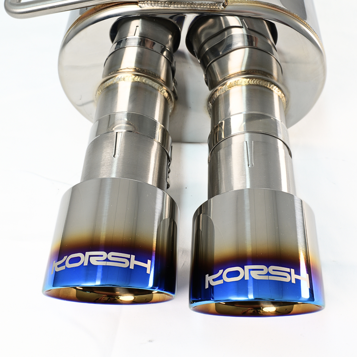 Korsh Subaru WRX 2015+ Auto CVT Turbo Back Exhaust - Stainless Steel with Titanium Tips