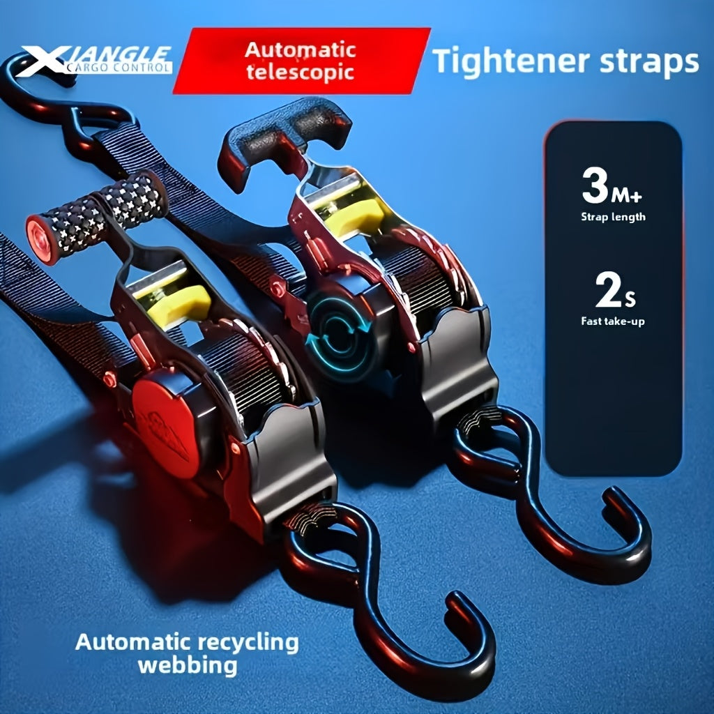 Retractable Outdoor Heavy-Duty Aluminum Cargo Strap