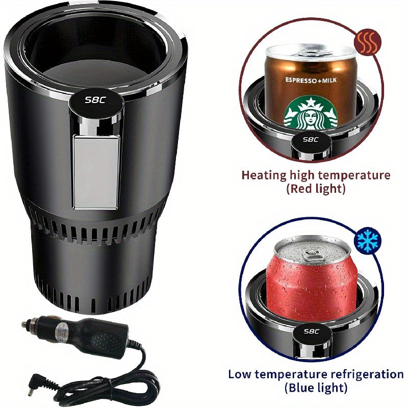 Car Cup Cooler & Warmer with LED Display