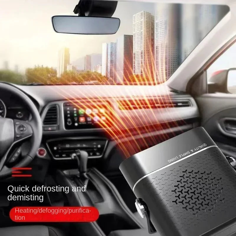 150W Portable Car Heater/Cooler Fan - 12V Defroster