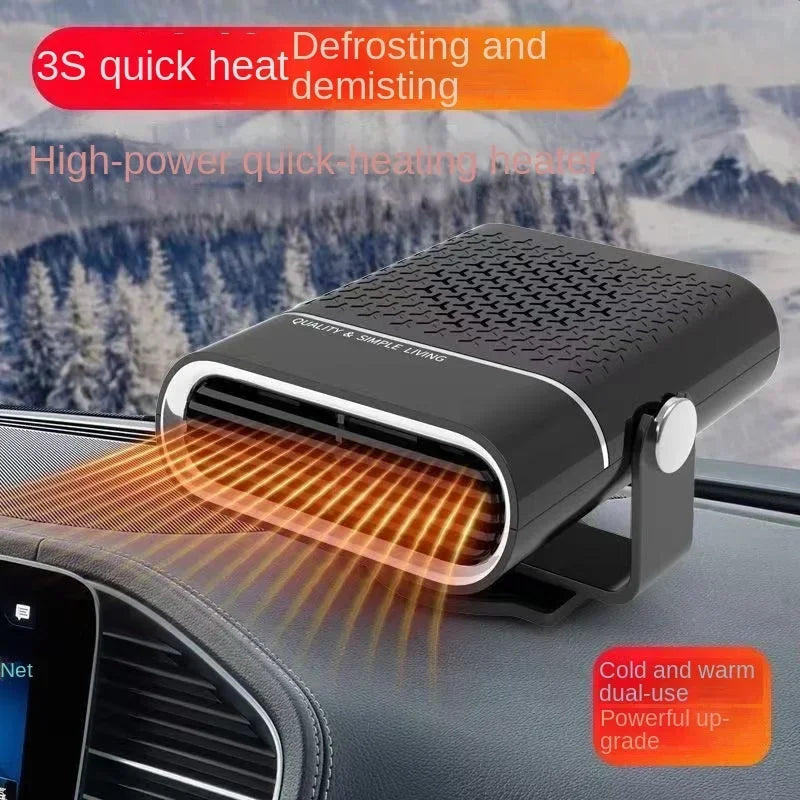 150W Portable Car Heater/Cooler Fan - 12V Defroster