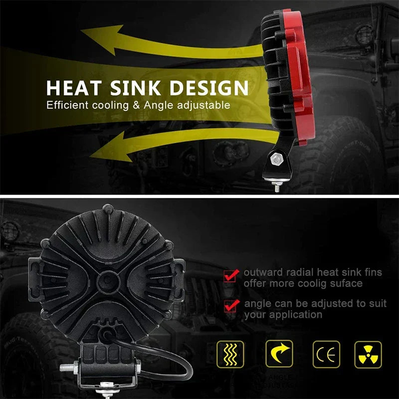 7-inch LED Light Bar 51W - 4x4 Off-Road Accessories