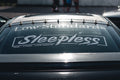Sleepless Car Rear Window Banner (Box Style)