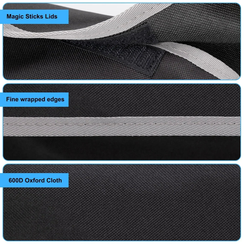 Car Trunk & Backseat Organizer High Capacity Multi Pocket Black