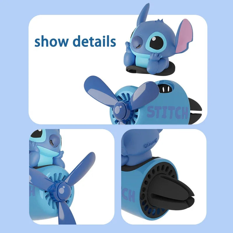 Disney Stitch Propeller Car Air Freshener Vent Perfume