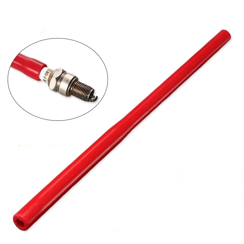 2Pcs Car Spark Plug Socket Wrench Rubber Grip Spanner Red