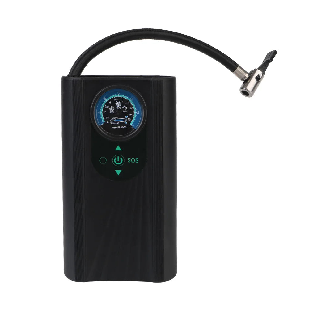 Handheld 12V Electric Air Compressor Quick Inflating Tire Pump Black