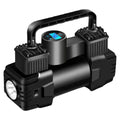 12V 150PSI Heavy-Duty Dual Cylinder Air Compressor Digital Tire Inflator Black