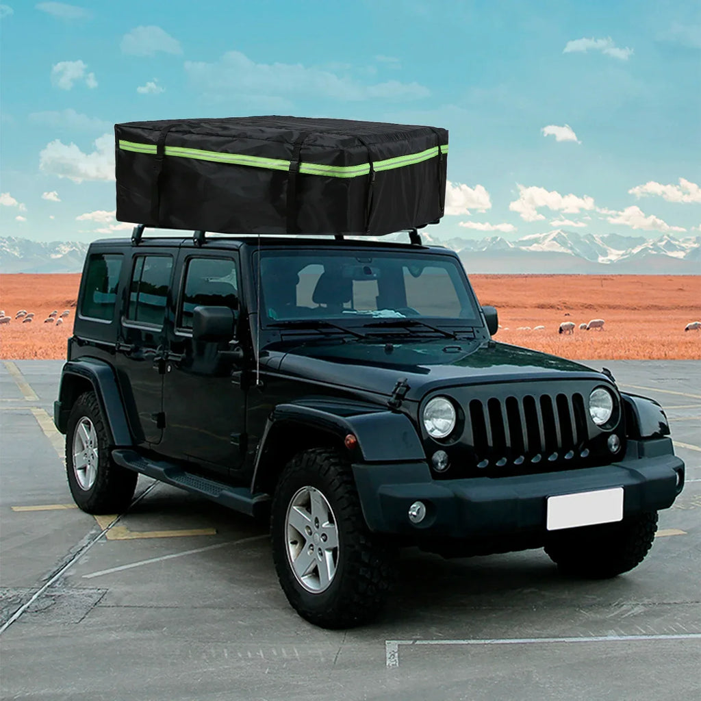 Waterproof Car Roof Cargo Bag Large Capacity Travel Carrier Black