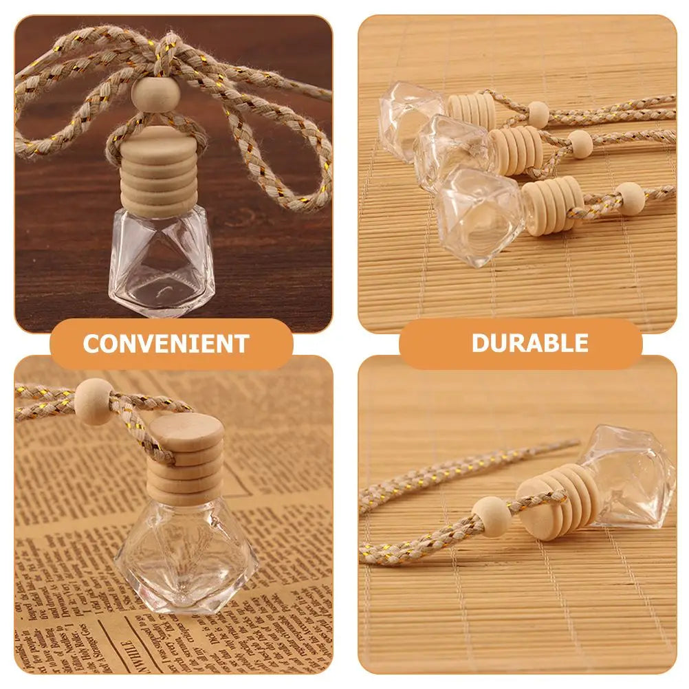 10PCS Hanging Glass Perfume Bottle Car Scent Diffuser–8ml