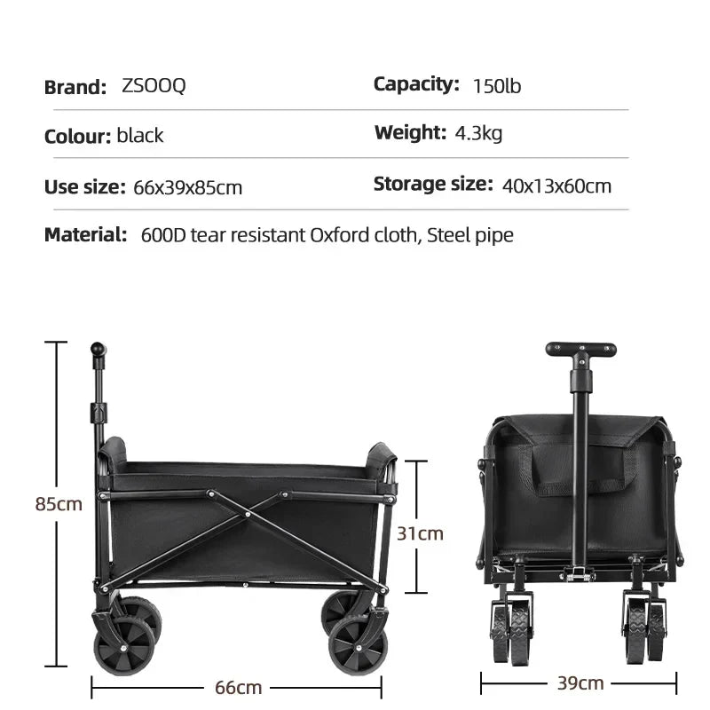Foldable Utility Wagon Cart