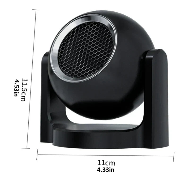 12V 120W Portable Car Heater Defroster Fan Black