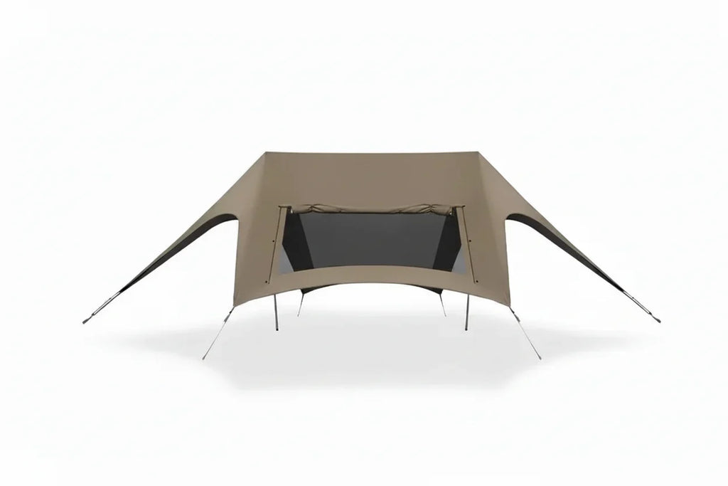 Large Camping Sun Shelter Canopy – 12-Person Outdoor Awning Tent with Screen Window