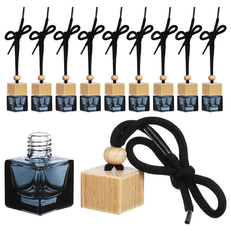 10PCS Hanging Car Perfume Bottle Diffuser–Ornament Black
