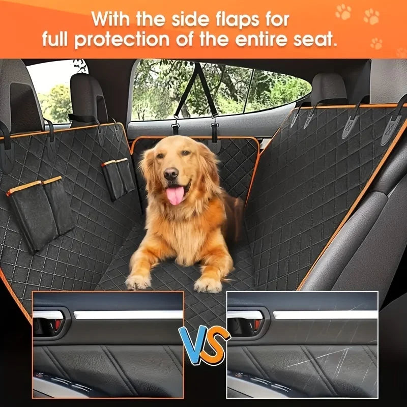 Waterproof Dog Car Seat Cover Scratch-Resistant Protector Black