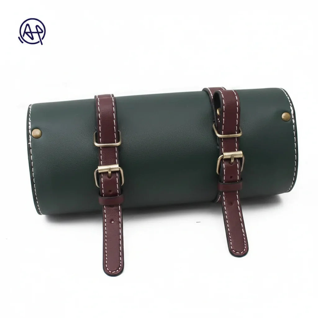 Vintage PU Leather Motorcycle Saddle Bag