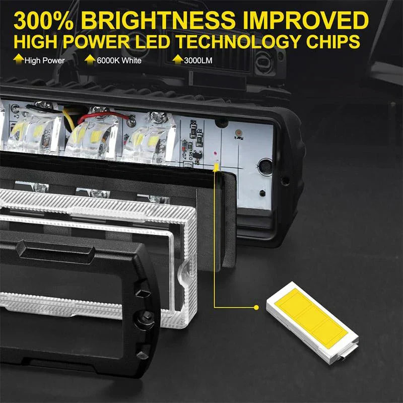 6-Inch 6D 7D LED Work Light Bar