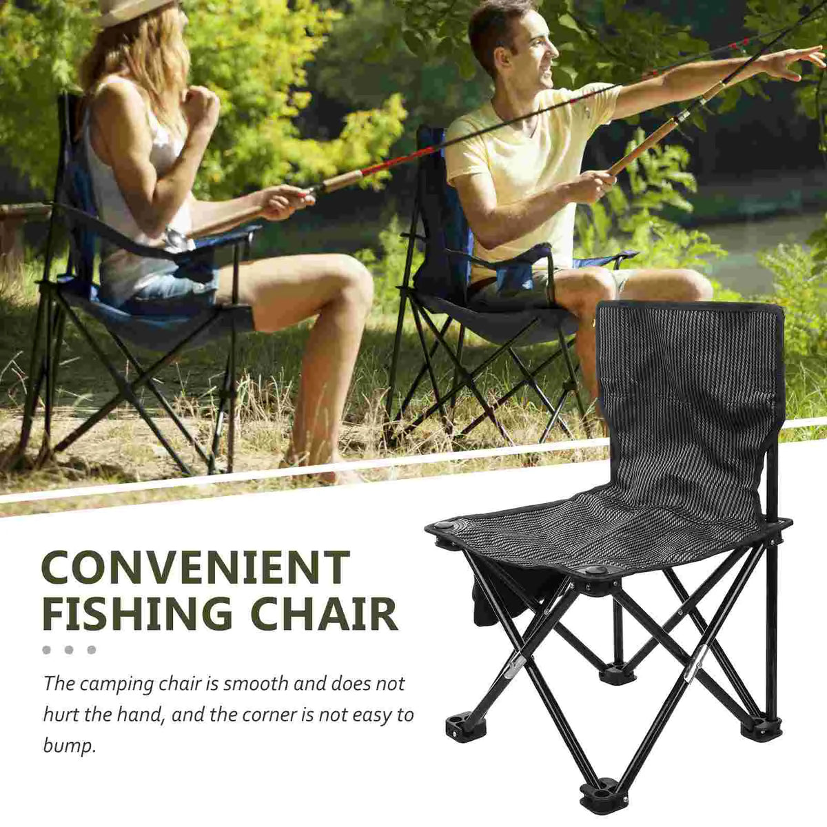 Portable Folding Camping Chair with Carry Bag
