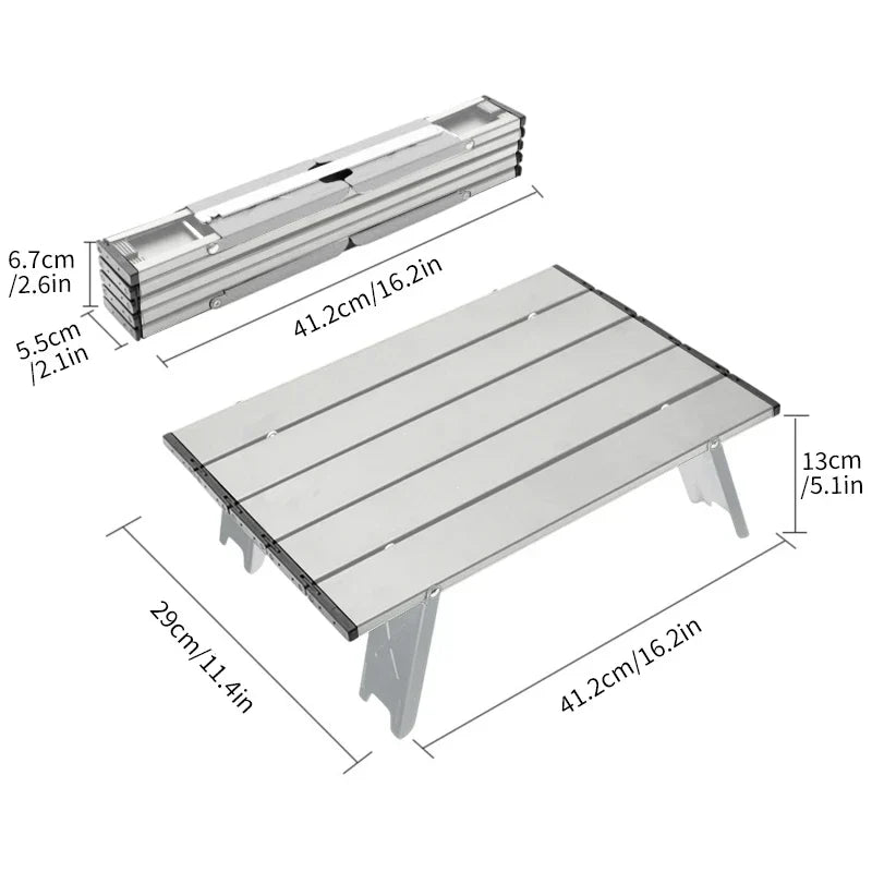 Ultralight Aluminum Alloy Camping Mini Foldable Table