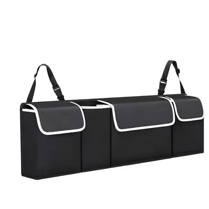 Car Back Seat Organizer Oxford Polyester Hanging Storage Bag Black