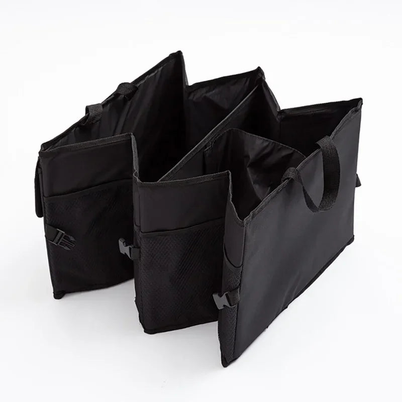 Large Capacity Collapsible Car Trunk Organizer Storage Box Black