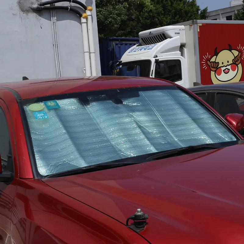 Silver Aluminum Foil Car Front Windshield