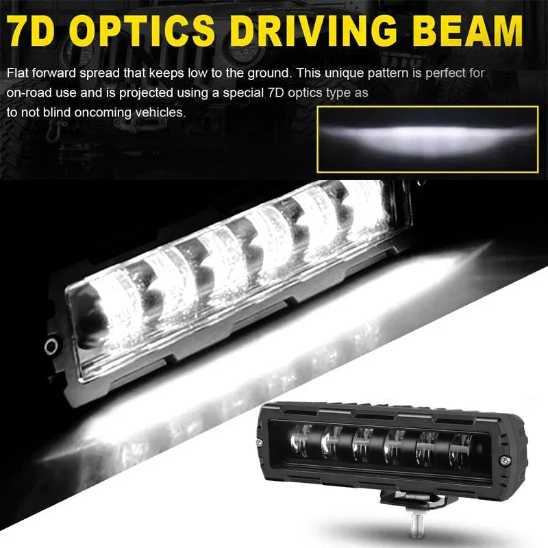 6-Inch 6D 7D LED Work Light Bar