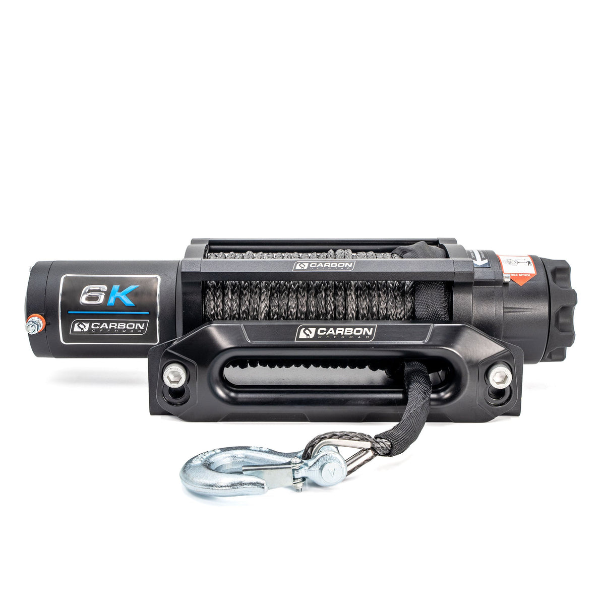 Carbon Offroad Long Drum 6000lb ATV - Small 4X4 Winch