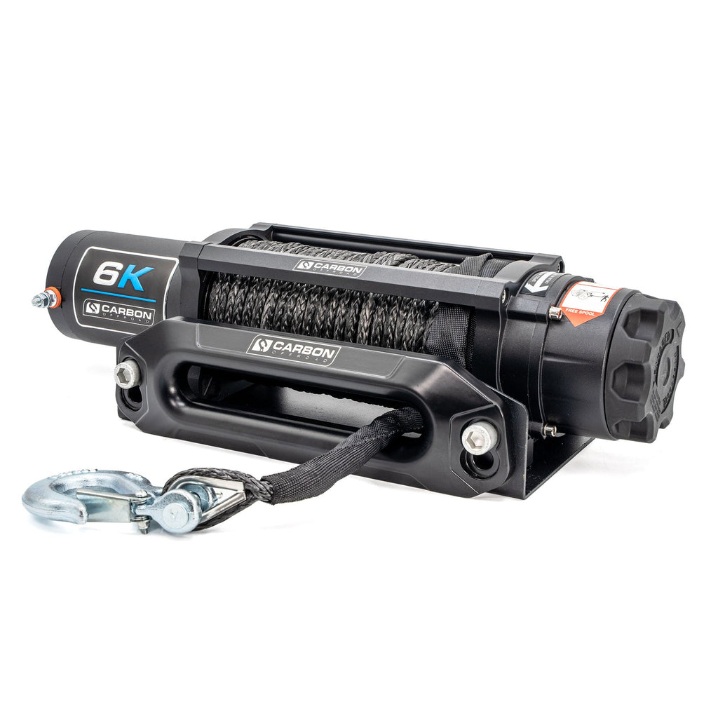 Carbon Offroad Long Drum 6000lb ATV - Small 4X4 Winch