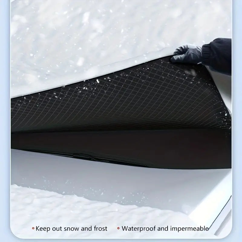 Premium Car Snow Cover - Magnetic Front Windshield Sunshade