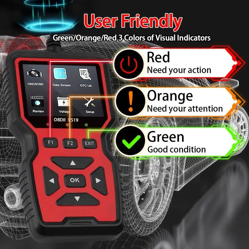 Car Diagnostic Scanner Tool V519 OBD2 USB