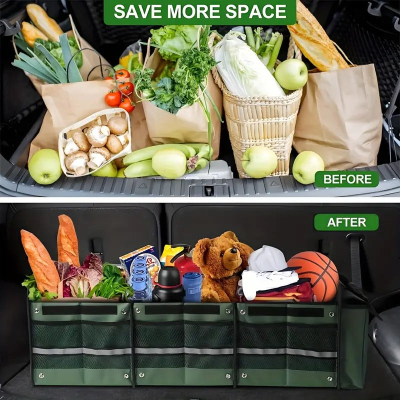 Car Storage Bag Foldable Trunk Organizer with Ice Pack